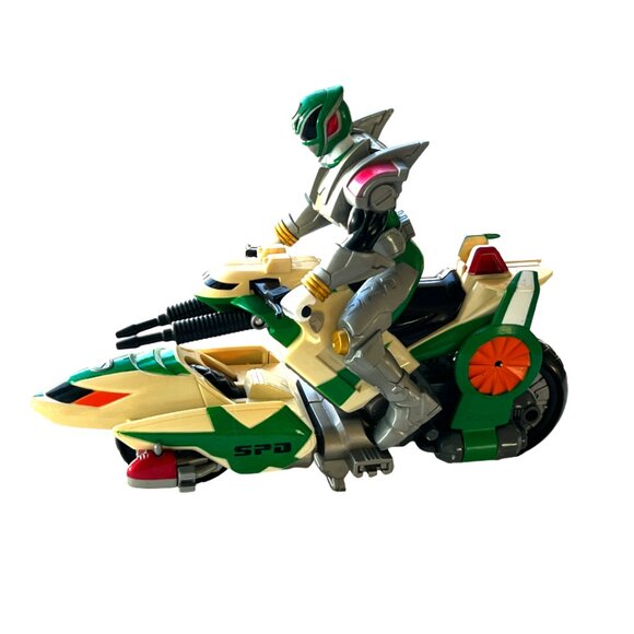 POWER RANGERS SPD Space Patrol Delta Red & Green Ranger Patrol Cycle - Picture 1 of 5